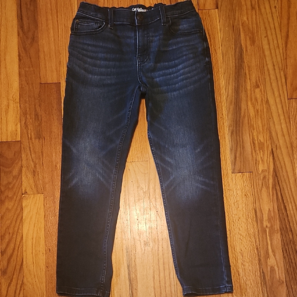EUC Cat & Jack Boys Deep Indigo Skinny Jeans 12